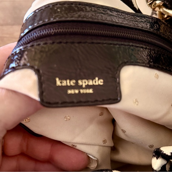 Kate Spade New York Black Leather Shoulder Bag Purse - Picture 10 of 12